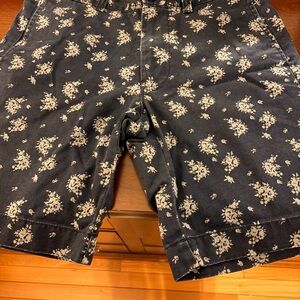 J. Crew dark blue Floral Pattern Shorts